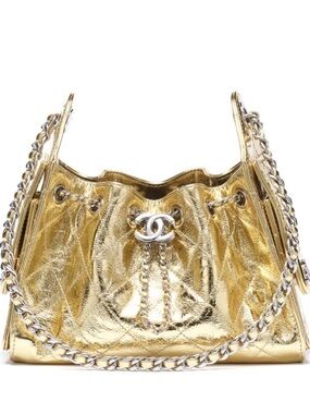CHANEL Medium Hobo Bag – Metallic Veau (Metallic Calfskin) – Brand New